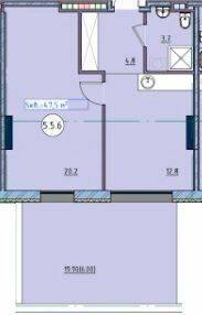 1-кімнатна 47.5 м² в ЖК Простір біля Стамбульського парка від 40 900 грн/м², Одеса