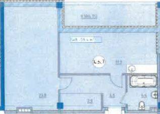 1-кімнатна 59.4 м² в ЖК Простір біля Стамбульського парка від 40 900 грн/м², Одеса