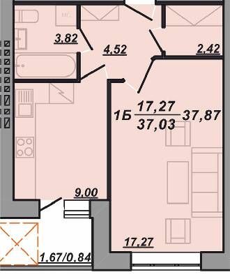1-комнатная 37.03 м² в ЖК Березовиця от 15 000 грн/м², пгт Великая Березовица