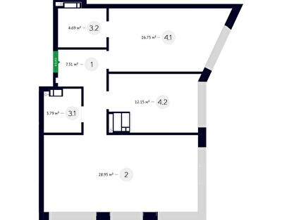 2-кімнатна 73.64 м² в ЖК White Lines від 65 000 грн/м², Київ
