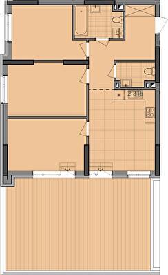 3-кімнатна 93.79 м² в ЖК Dibrova Park від 23 800 грн/м², Київ