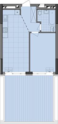 1-кімнатна 54.92 м² в ЖК Dibrova Park від 28 000 грн/м², Київ