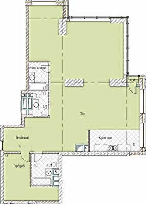 2-кімнатна 145.88 м² в БФК Metropole від 96 500 грн/м², Київ