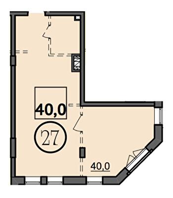 1-кімнатна 40 м² в Дохідний будинок Salve від 41 150 грн/м², Одеса