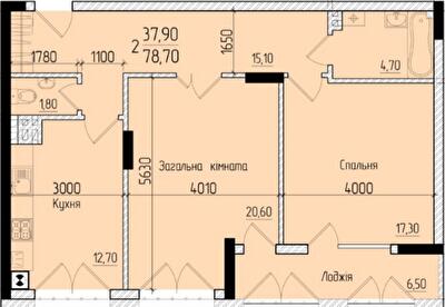 2-комнатная 78.7 м² в ЖК Comfort Hall от 18 500 грн/м², Черновцы