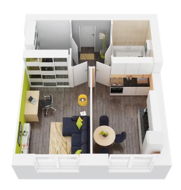 1-комнатная 37.58 м² в ЖК LIBERTY PARK от 18 201 грн/м², Киев