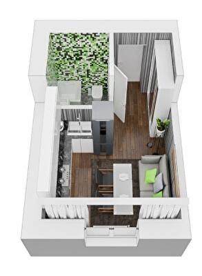 Студия 17.4 м² в ЖК LIBERTY PARK от 20 201 грн/м², Киев