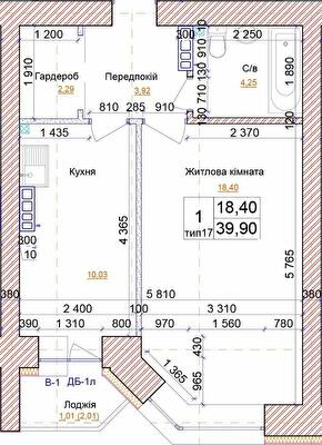 1-комнатная 39.9 м² в ЖК на ул. Симона Петлюры, 21б от 20 000 грн/м², г. Бровары