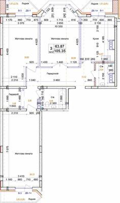 3-комнатная 105.35 м² в ЖК на ул. Симона Петлюры, 21б от 18 000 грн/м², г. Бровары