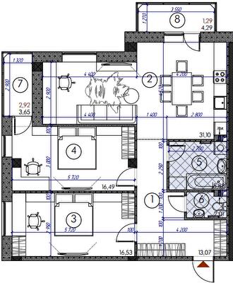 2-кімнатна 89.81 м² в ЖМ Саванна Сіті від 19 000 грн/м², м. Бровари