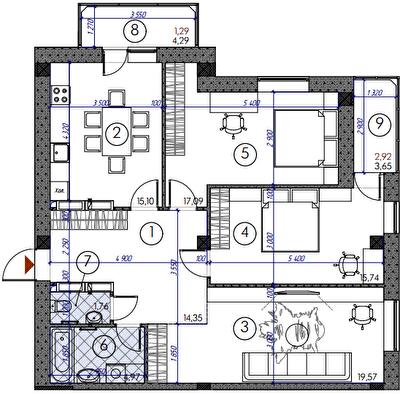 3-кімнатна 93.34 м² в ЖМ Саванна Сіті від 17 000 грн/м², м. Бровари