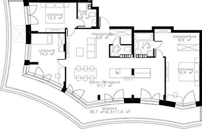 3-комнатная 125.8 м² в ЖК RYBALSKY от 61 335 грн/м², Киев