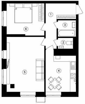 2-кімнатна 58.9 м² в ЖК One House від 22 000 грн/м², м. Вишневе