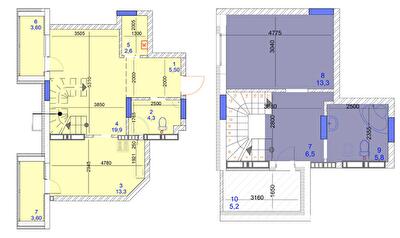 Двухуровневая 80 м² в ЖК Садочок от 25 000 грн/м², с. Новоселки