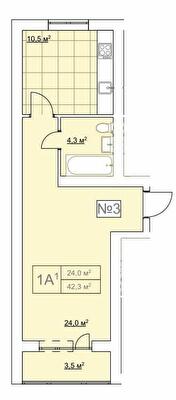 1-кімнатна 42.3 м² в ЖК Гранд Віллас від 11 700 грн/м², смт Ворзель