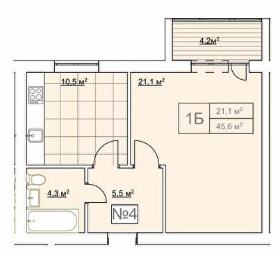 1-кімнатна 45.6 м² в ЖК Гранд Віллас від 11 700 грн/м², смт Ворзель