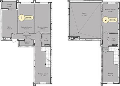Дворівнева 138.68 м² в ЖК Синергія Сіті від 17 600 грн/м², м. Ірпінь