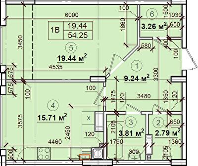1-кімнатна 54.25 м² в ЖК Петрівський квартал від 14 500 грн/м², с. Святопетрівське