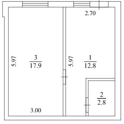1-кімнатна 33.5 м² в ЖК Geneva від 17 400 грн/м², с. Софіївська Борщагівка
