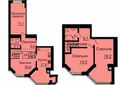Двухуровневая 106.3 м² в ЖК София Сити от 32 000 грн/м², с. Софиевская Борщаговка