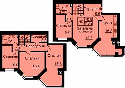 Двухуровневая 118.2 м² в ЖК София Сити от 24 000 грн/м², с. Софиевская Борщаговка