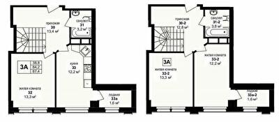 Дворівнева 87.4 м² в ЖК Манхетен від 21 600 грн/м², Харків