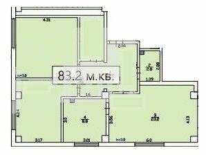 Трехкомнатные в ЖК Усадьба
