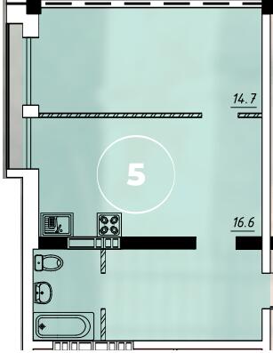 1-кімнатна 44.8 м² в ЖК Via Roma від 20 350 грн/м², Одеса