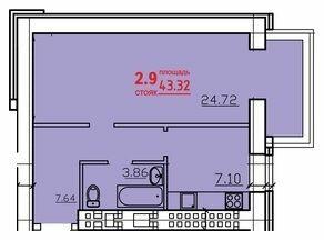 1-кімнатна 43.32 м² в ЖК Затишний від 17 750 грн/м², Одеса