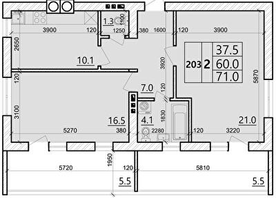 2-комнатная 71 м² в ЖК Святых Ольги и Елизаветы от 20 000 грн/м², г. Винники