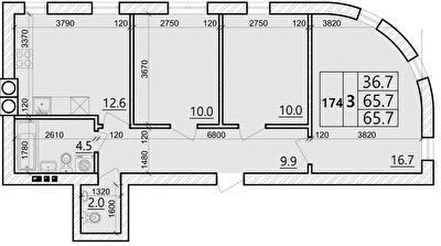 3-комнатная 65.7 м² в ЖК Святых Ольги и Елизаветы от 20 000 грн/м², г. Винники