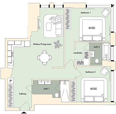 2-кімнатна 86 м² в ЖК The Resort від 72 900 грн/м², Київ