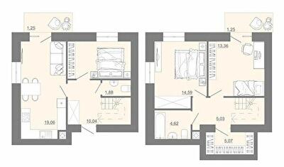 Двухуровневая 86.54 м² в ЖК Проект Панорама от 15 200 грн/м², г. Пустомыты