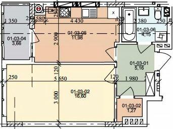 1-комнатная 42.82 м² в ЖК на ул. Трускавецкая от 20 000 грн/м², с. Сокольники