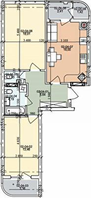 2-комнатная 65.68 м² в ЖК на ул. Трускавецкая от 20 000 грн/м², с. Сокольники
