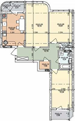 3-комнатная 84.38 м² в ЖК на ул. Трускавецкая от 20 000 грн/м², с. Сокольники