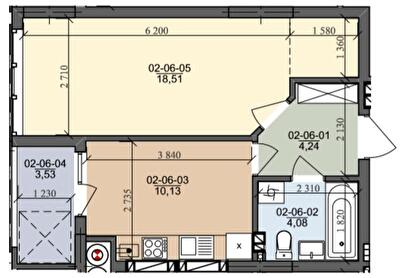 1-комнатная 40.49 м² в ЖК на ул. Трускавецкая от 18 500 грн/м², с. Сокольники