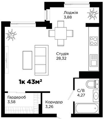Студии в ЖК Chocolate
