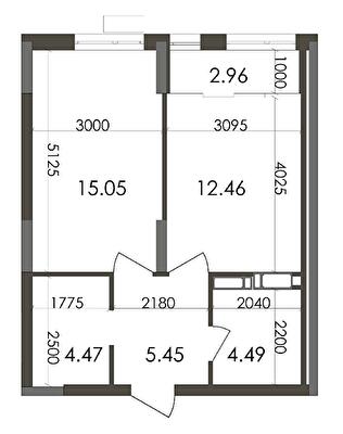 1-комнатная 44.88 м² в ЖК Star City от 25 300 грн/м², Киев