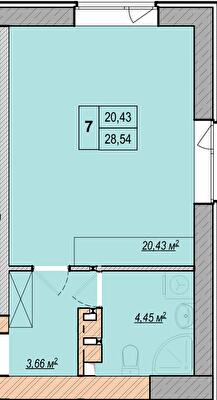 Студия 28.54 м² в ЖК LIBERTY PARK от 20 700 грн/м², Киев