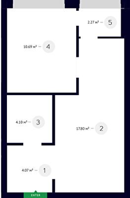 1-кімнатна 38.93 м² в ЖК White Lines від 70 250 грн/м², Київ