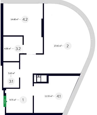 2-кімнатна 70.86 м² в ЖК White Lines від 79 250 грн/м², Київ