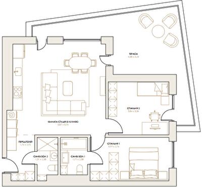 2-комнатная 81.56 м² в ЖК Artynov Hall от 43 250 грн/м², Винница