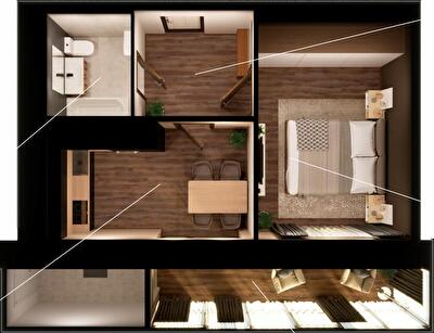 1-комнатная 45.5 м² в ЖК Центральный от 21 600 грн/м², Николаев