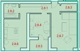 2-комнатная 52.2 м² в ЖК Горизонт от 13 000 грн/м², с. Петриков