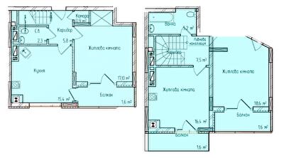 Двухуровневая 73.7 м² в ЖК Престижный от 24 050 грн/м², Черновцы