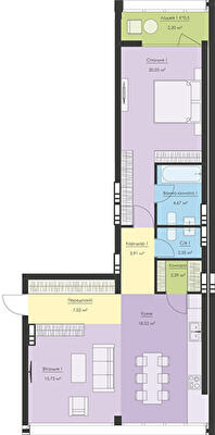 2-комнатная 76.84 м² в ЖК Новый Подол от 63 974 грн/м², Киев