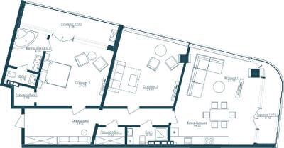 3-кімнатна 131.6 м² в ЖК KANDINSKY Odessa Residence від 51 070 грн/м², Одеса