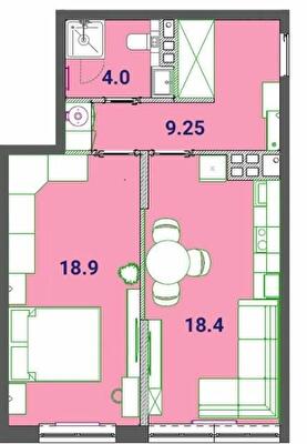 1-кімнатна 50.55 м² в ЖК SunCity від 21 500 грн/м², Одеса