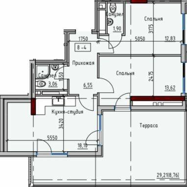 1-кімнатна 64.82 м² в ЖК Простір на Донського від 25 550 грн/м², Одеса